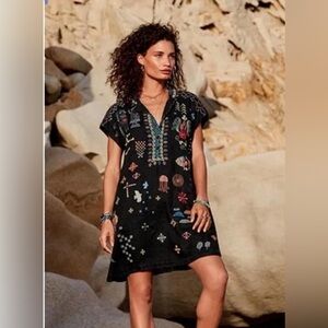 Johnny Was Pete and Greta Mavis embroidered dress